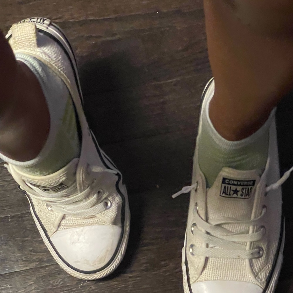 Gently worn cream, used Converse #worn